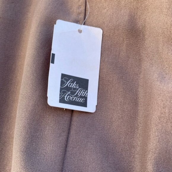 Nina Ricci Warm Taupe Silk Skirt Size 8 NWT - Picture 7 of 11